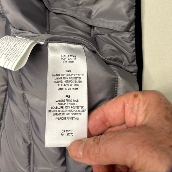 Trimark Men dark grey insulated puffer vest ,size L - Picture 8 of 9